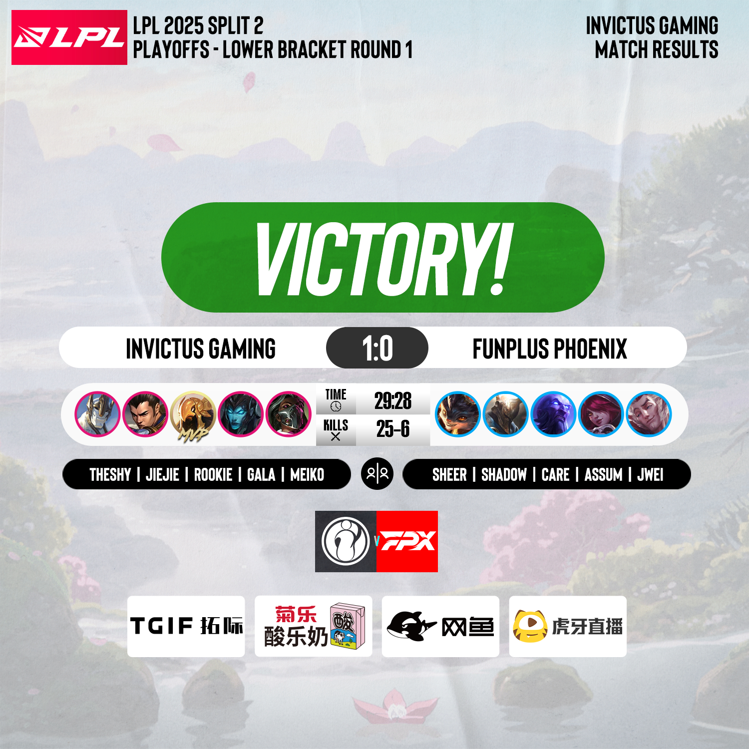 IG横扫FLY，Perkz成为全场焦点八强赛3:0（伦敦）